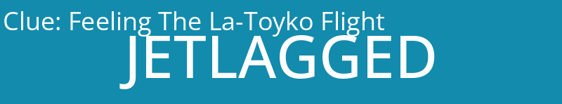 Feeling The La-Toyko Flight