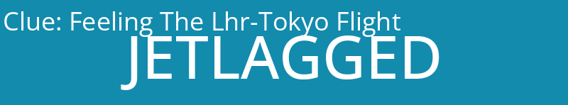 Feeling The Lhr-Tokyo Flight