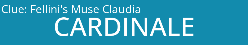 Fellini's Muse Claudia