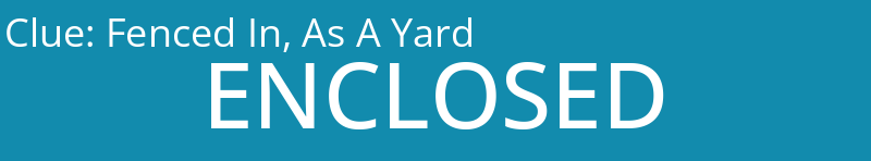 Fenced In, As A Yard