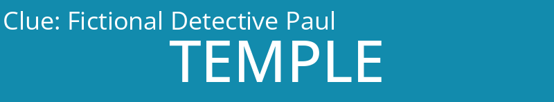 Fictional Detective Paul