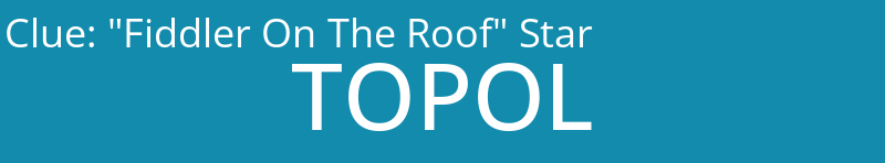 "Fiddler On The Roof" Star