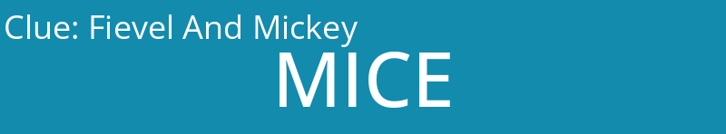 Fievel And Mickey