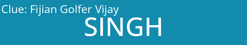 Fijian Golfer Vijay