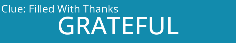 Filled With Thanks