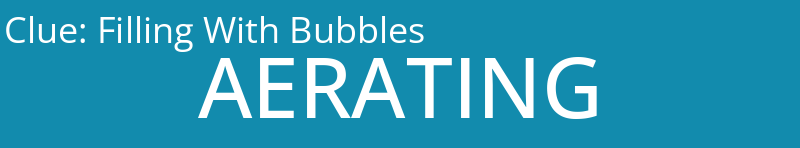 Filling With Bubbles