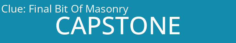 Final Bit Of Masonry