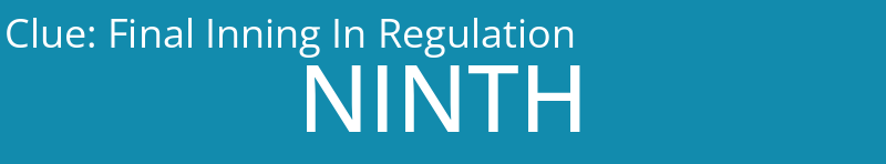 Final Inning In Regulation