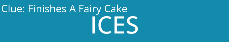 Finishes A Fairy Cake
