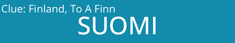 Finland, To A Finn