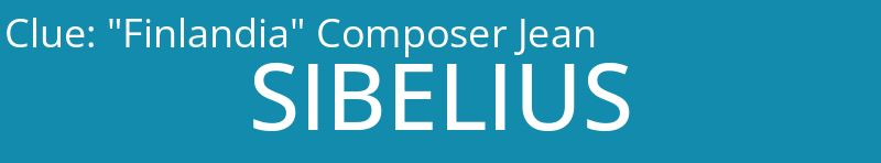 "Finlandia" Composer Jean