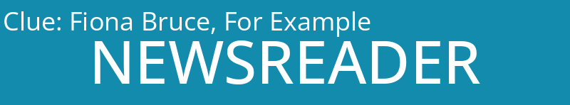 Fiona Bruce, For Example