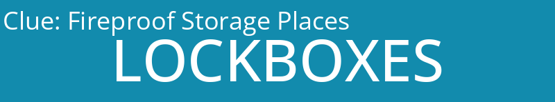 Fireproof Storage Places