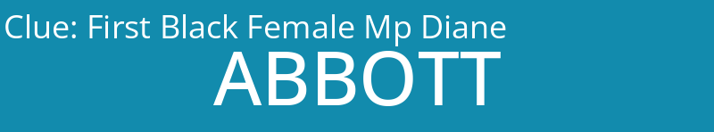 First Black Female Mp Diane
