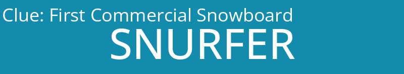 First Commercial Snowboard