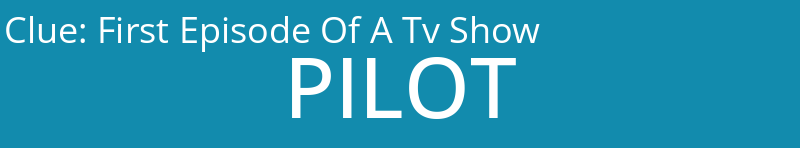 First Episode Of A Tv Show