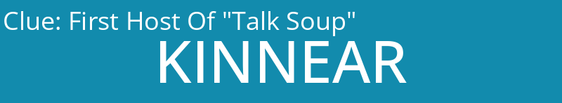 First Host Of "Talk Soup"