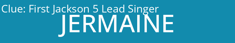 First Jackson 5 Lead Singer