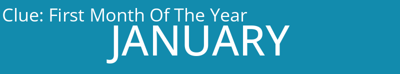 First Month Of The Year