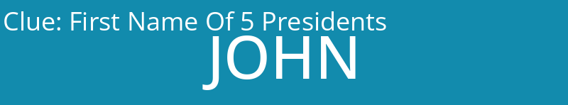 First Name Of 5 Presidents