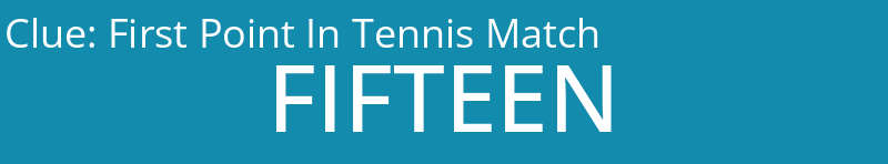 First Point In Tennis Match