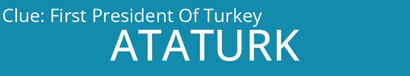 First President Of Turkey