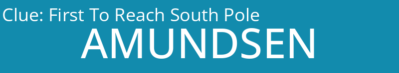 First To Reach South Pole