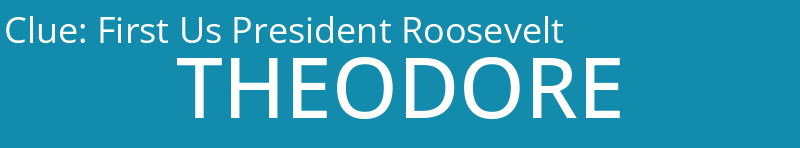 First Us President Roosevelt