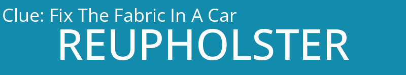 Fix The Fabric In A Car