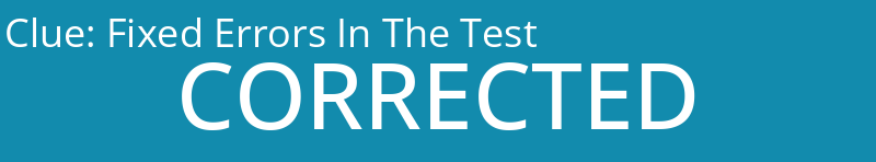 Fixed Errors In The Test