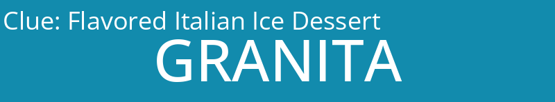 Flavored Italian Ice Dessert