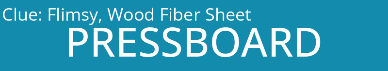 Flimsy, Wood Fiber Sheet