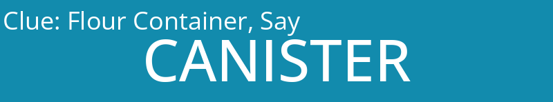 Flour Container, Say