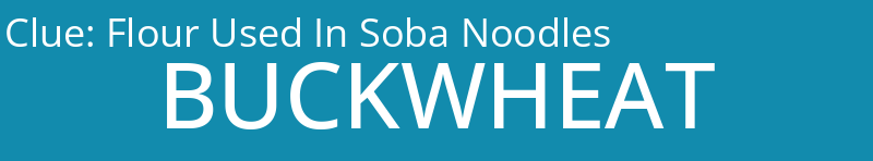 Flour Used In Soba Noodles
