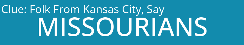 Folk From Kansas City, Say