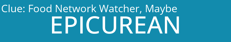 Food Network Watcher, Maybe