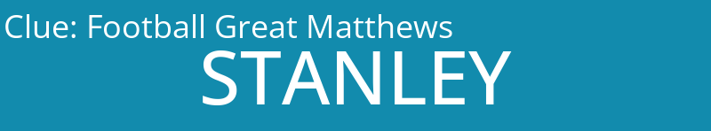 Football Great Matthews