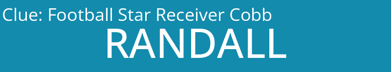 Football Star Receiver Cobb