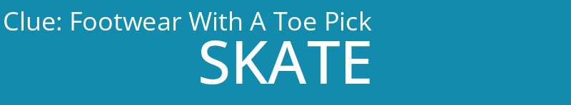 Footwear With A Toe Pick