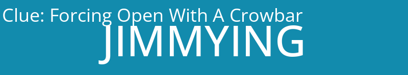 Forcing Open With A Crowbar