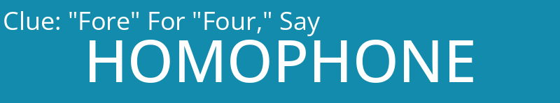 "Fore" For "Four," Say