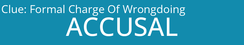 Formal Charge Of Wrongdoing