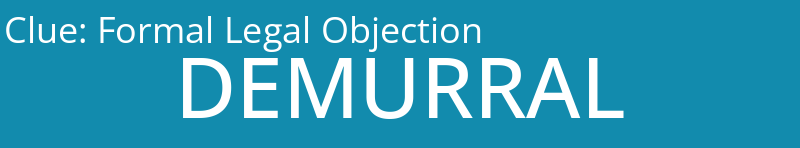 Formal Legal Objection