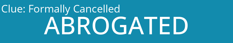 Formally Cancelled