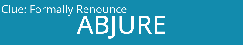 Formally Renounce