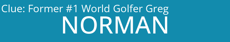 Former #1 World Golfer Greg