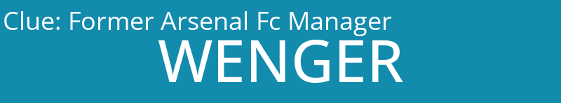 Former Arsenal Fc Manager