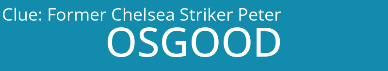 Former Chelsea Striker Peter