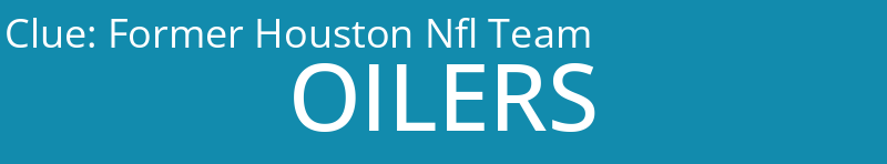 Former Houston Nfl Team