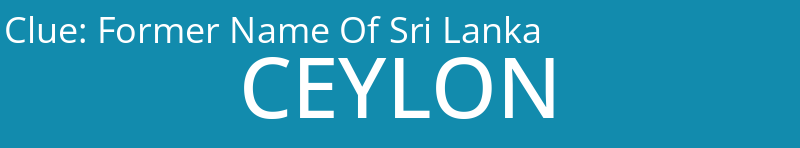 Former Name Of Sri Lanka